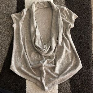 Sleeveless open front shirt